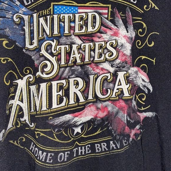 United States of America black T-shirt - Picture 2 of 5